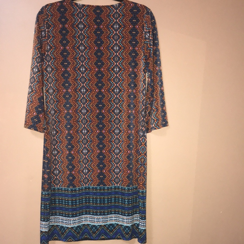 Women’s Multicolor Patterned Dress Size Small - Picture 2 of 10